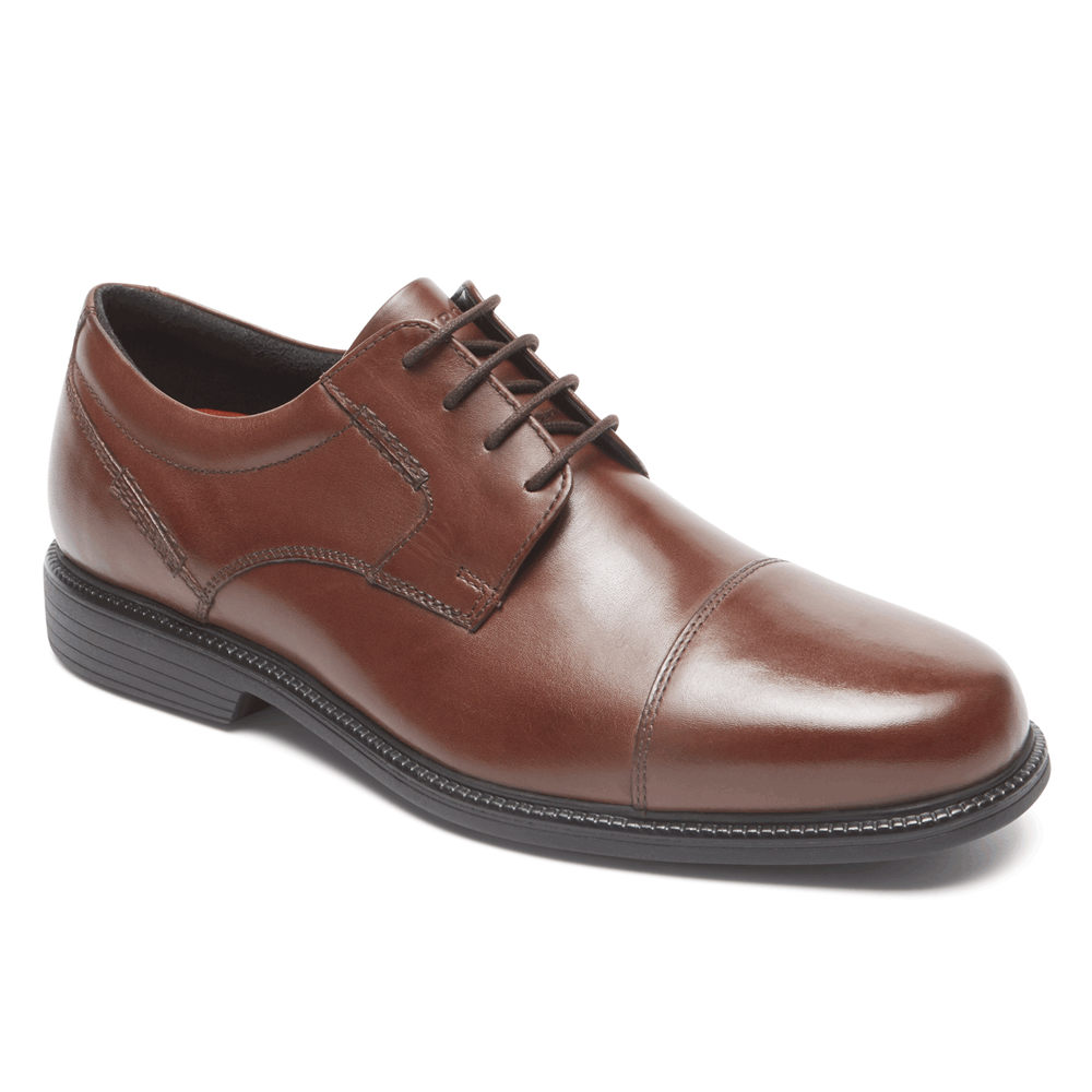 Rockport Mens Charles Road Cap Toe - Oxfords Brown - NAB296783